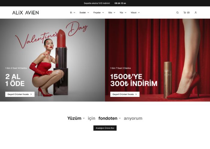 Alix Avien — desktop homepage full